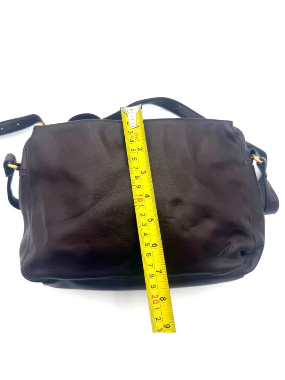 Stone Mountain Brown Leather Crossbody Shoulder Bag Organizer Purse Zip Pocket